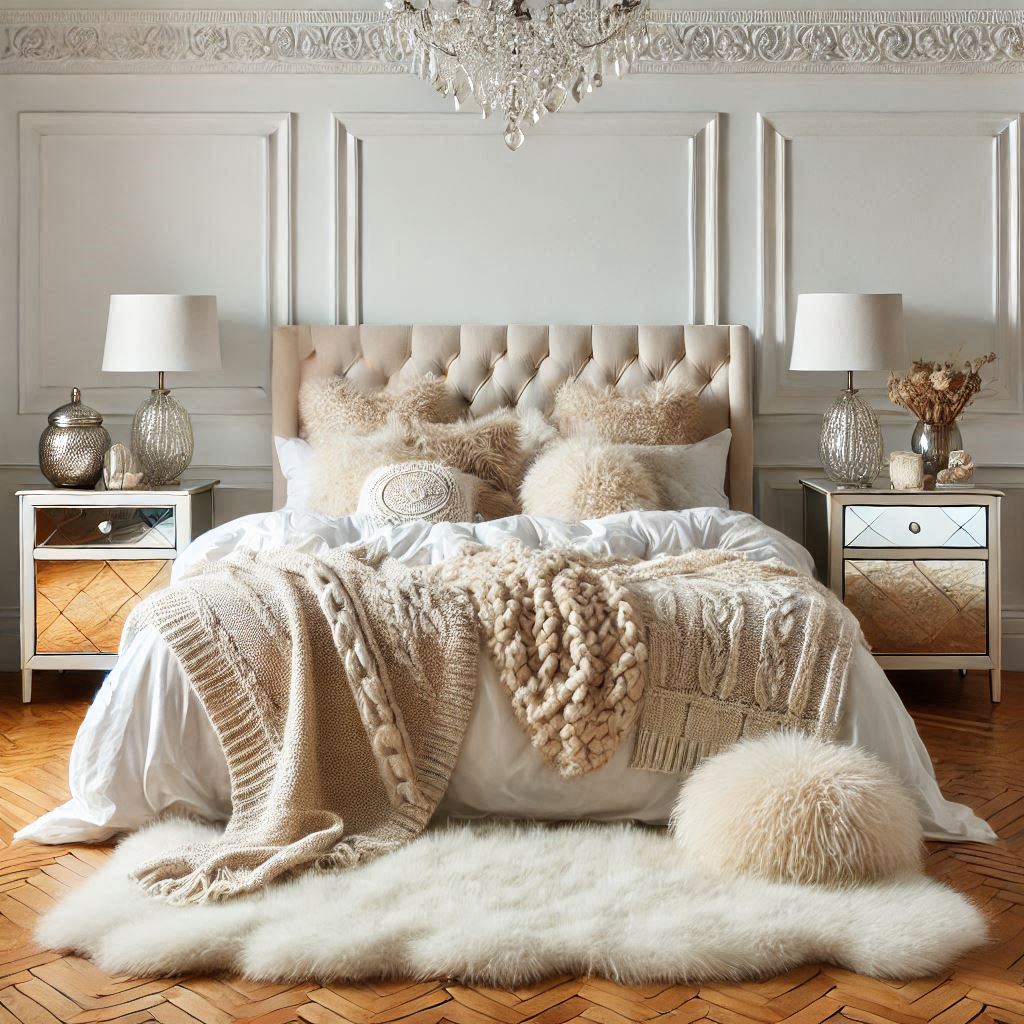 affordable and glam bedroom decor