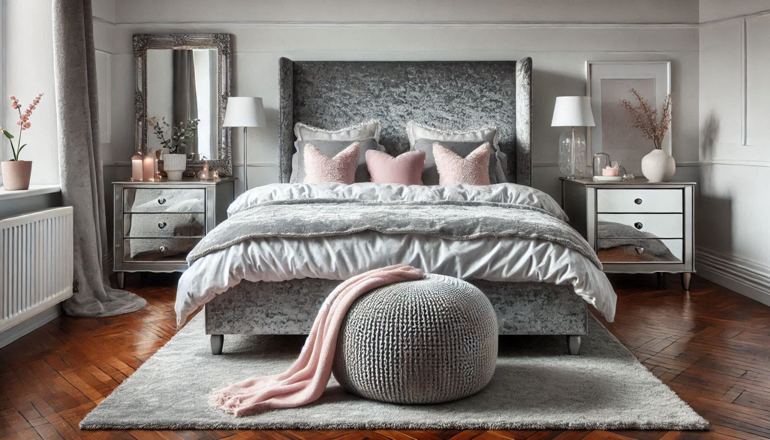 affordable and glam bedroom decor