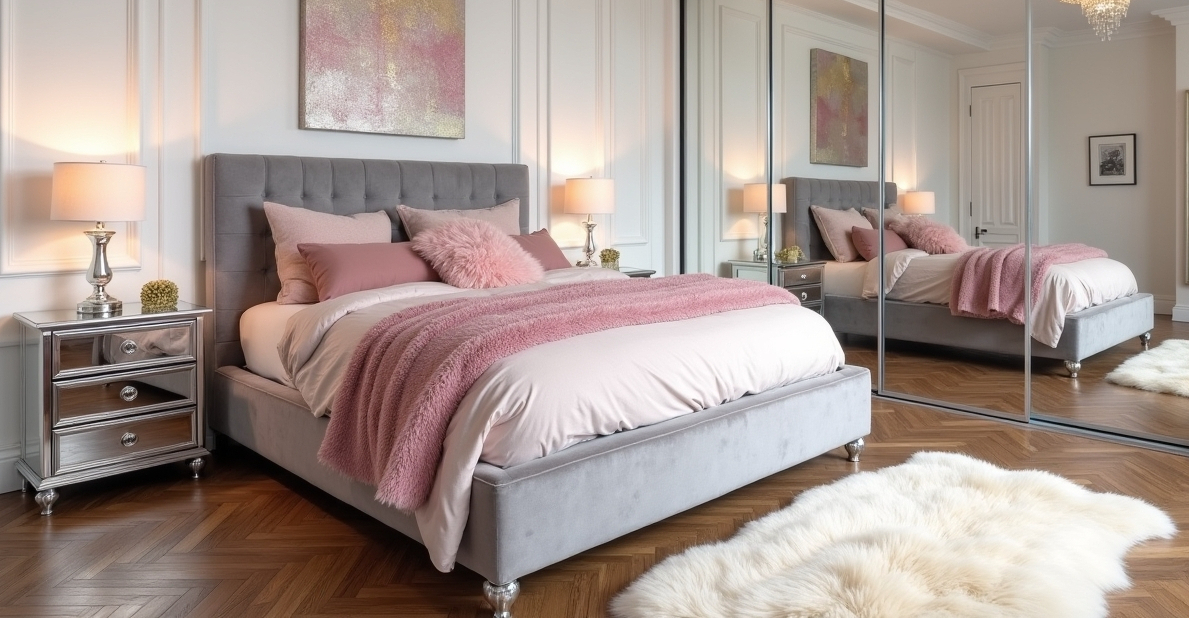 affordable and glam bedroom decor