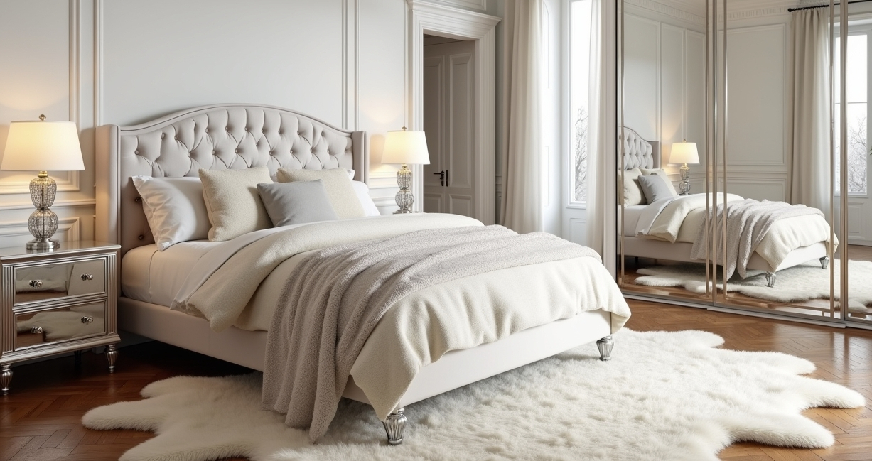 affordable and glam bedroom decor