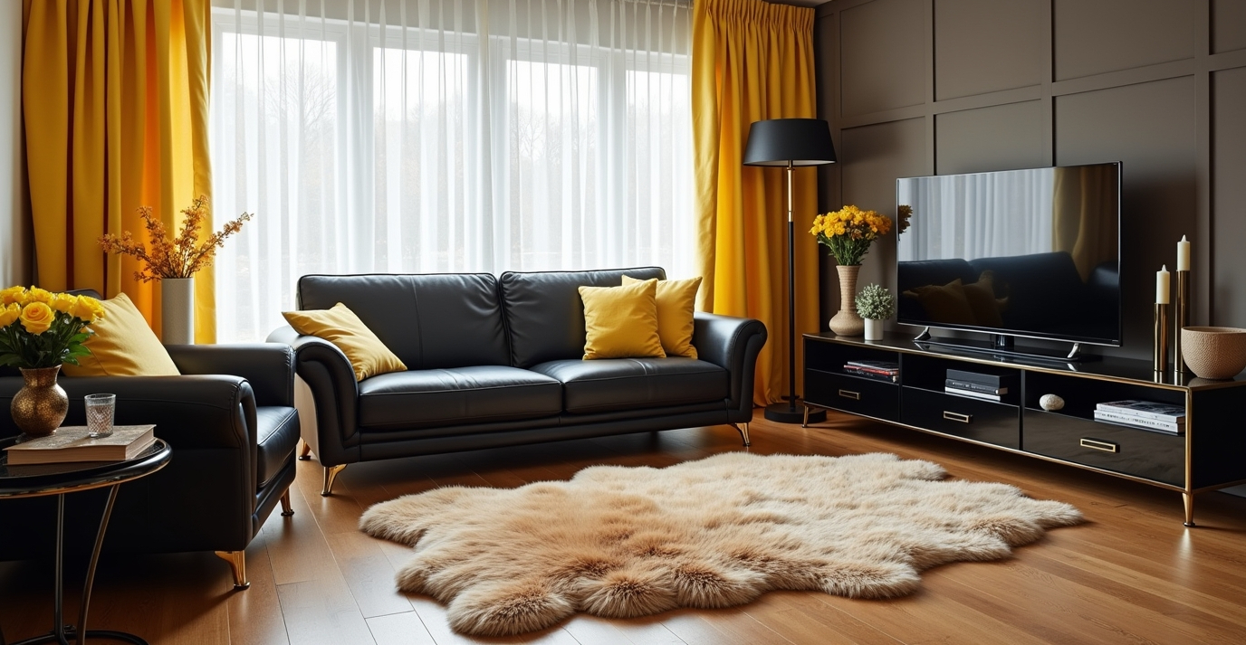 modern living room on a budget