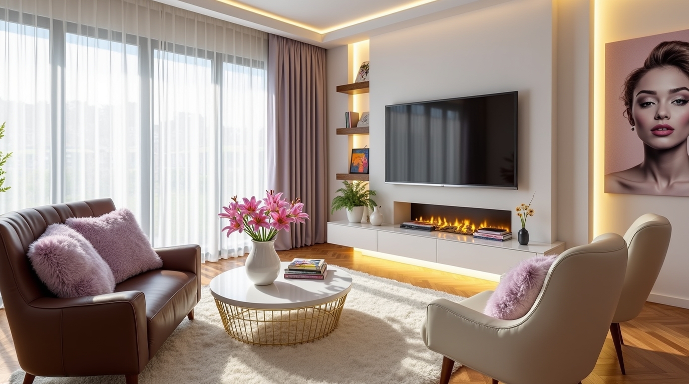modern living room on a budget