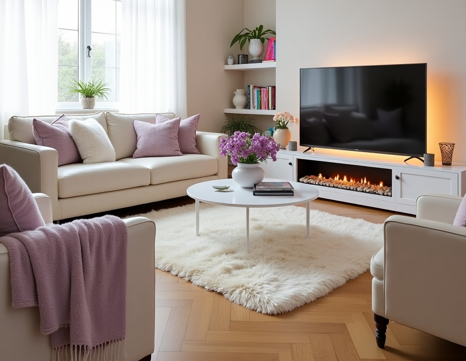 modern living room on a budget