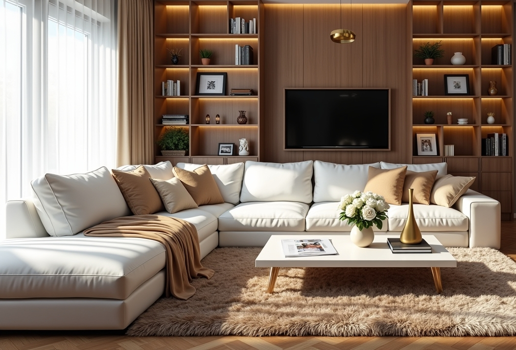 modern living room on a budget