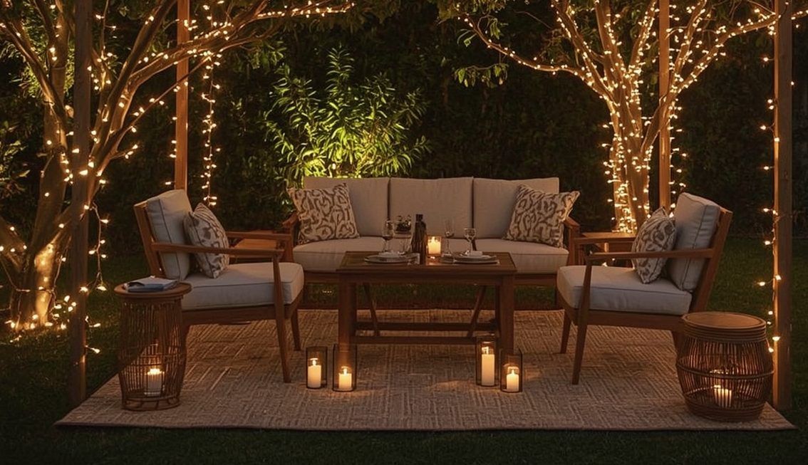 Best tips for an inexpensive and romantic outdoor design