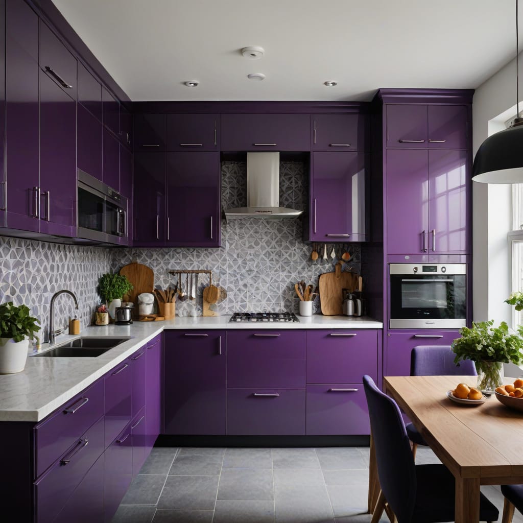  affordable purple kitchen decor