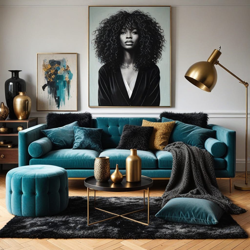 modern living room on a budget