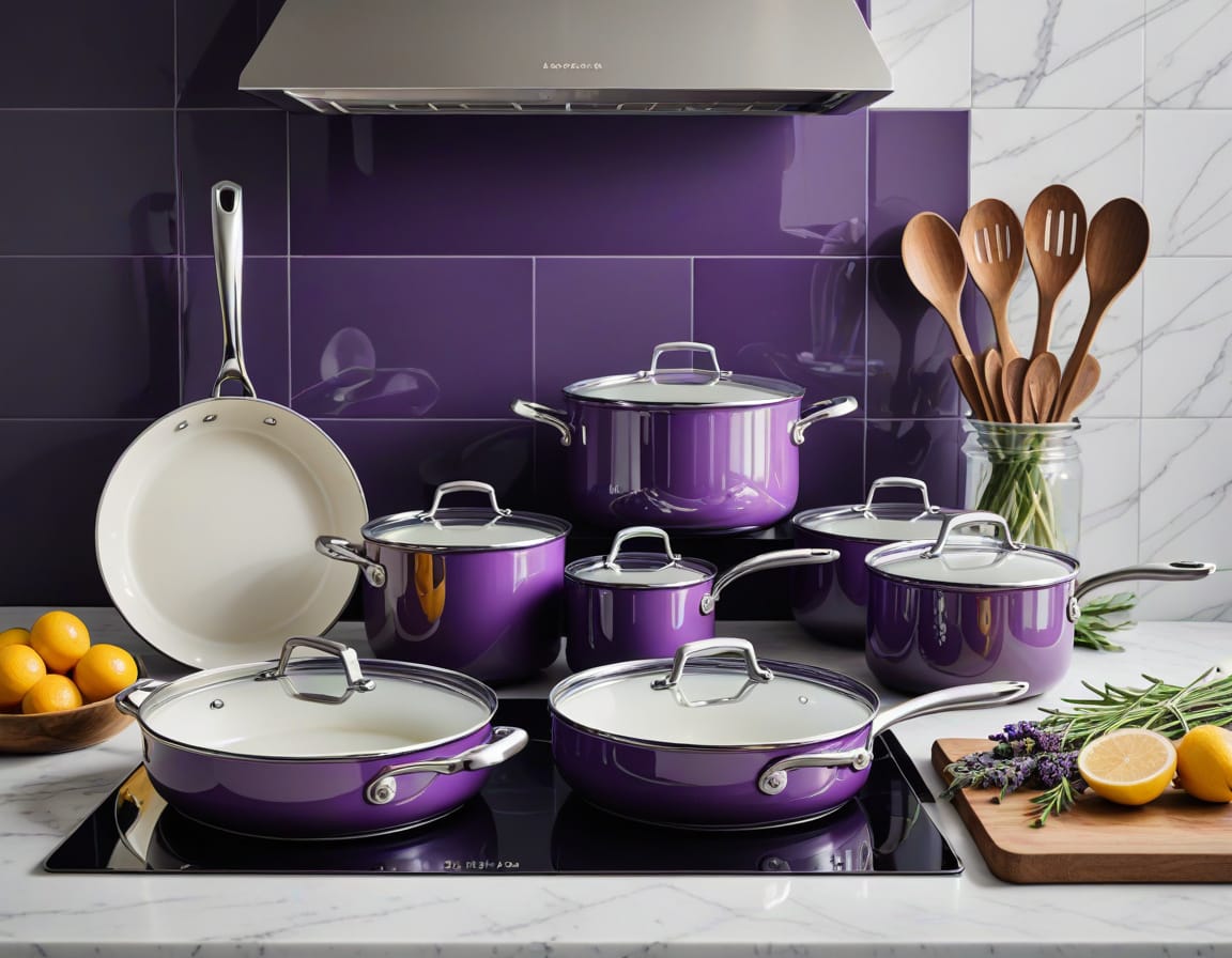  affordable purple kitchen decor