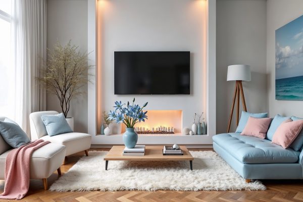Top affordable tips for a blue living room decor