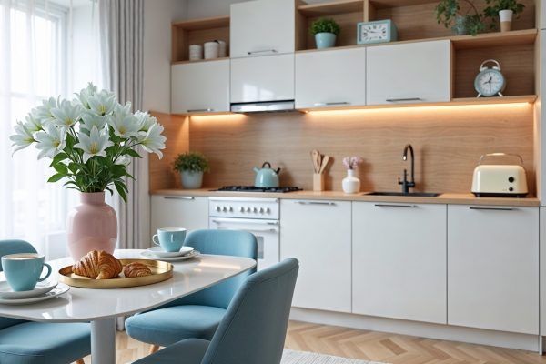 Must-haves for a stylish and affordable blue kitchen decor