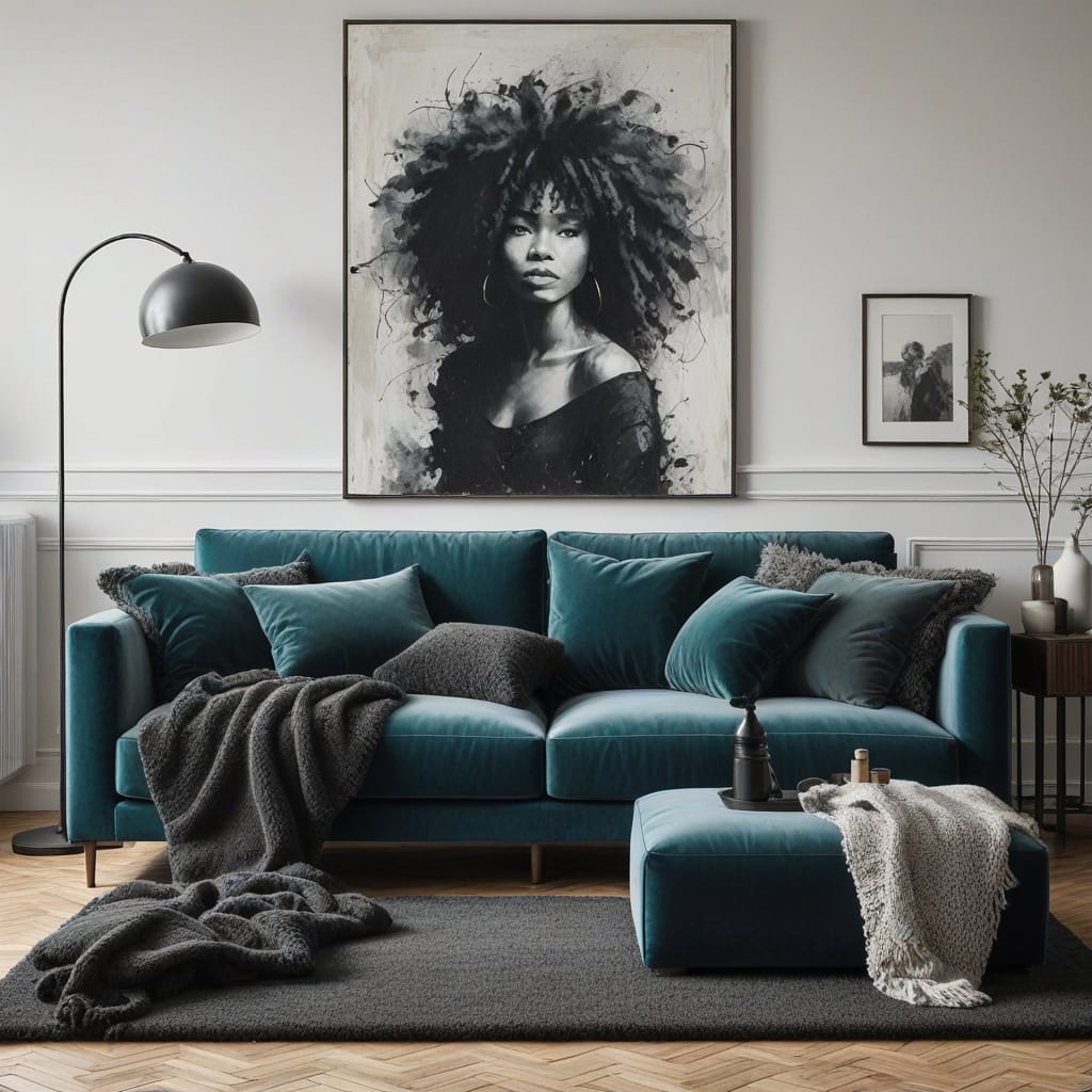 How to decorate a dark feminine living room