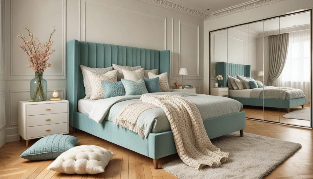 blue bedroom decor