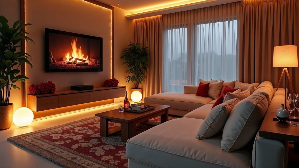 How to decorate our living room for a romantic night in