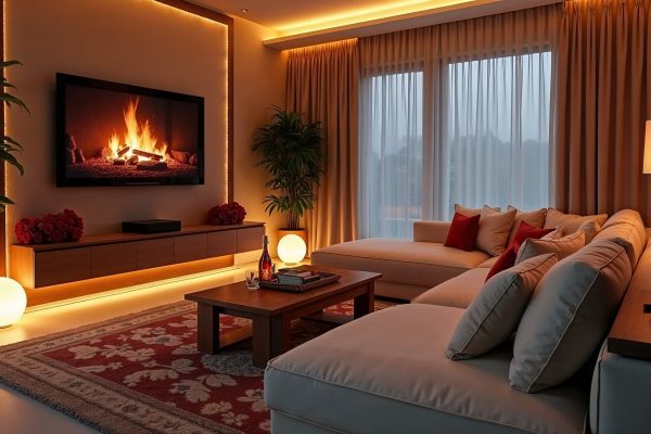 How to decorate our living room for a romantic night in