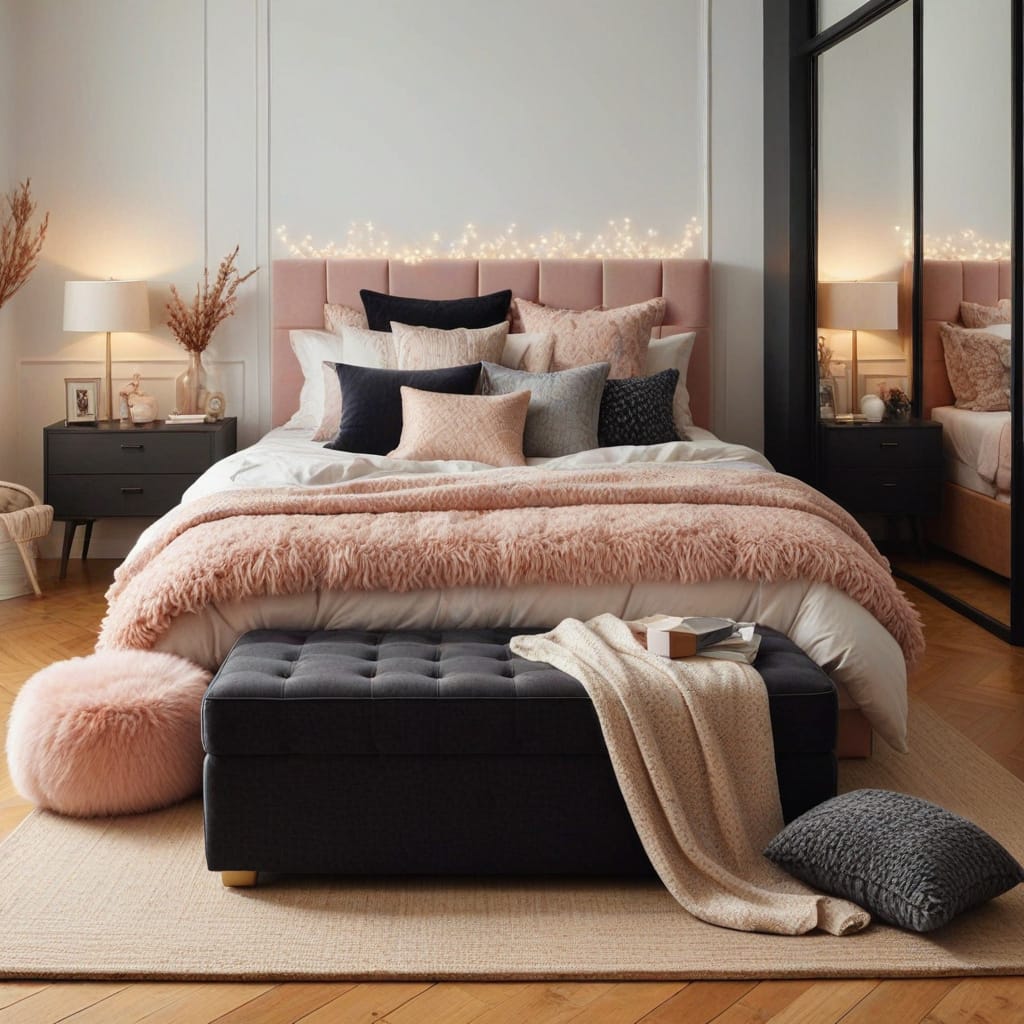 dark feminine bedroom decor