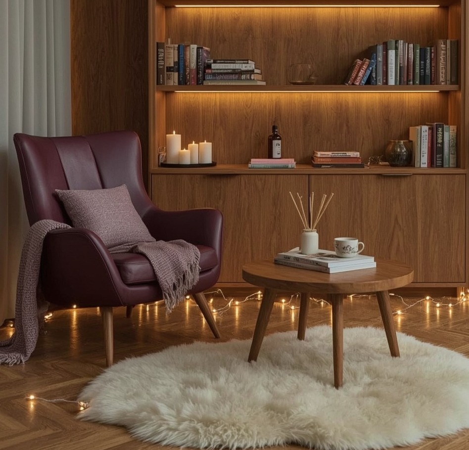 cosy reading nook