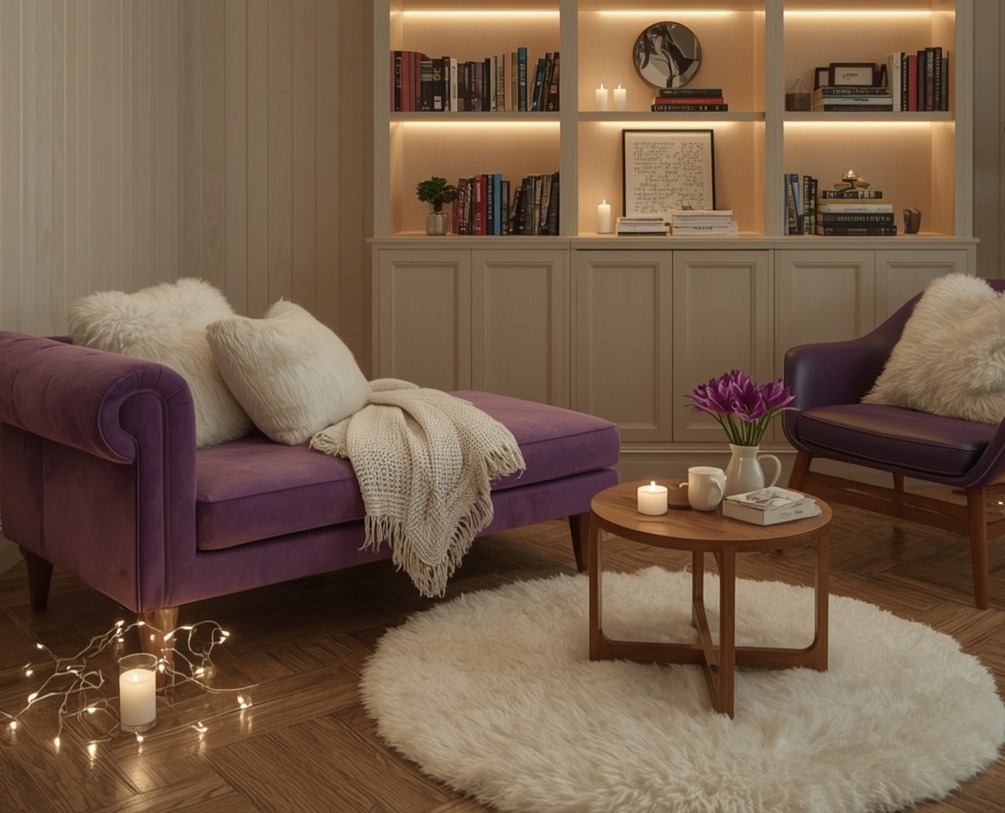 cosy reading nook