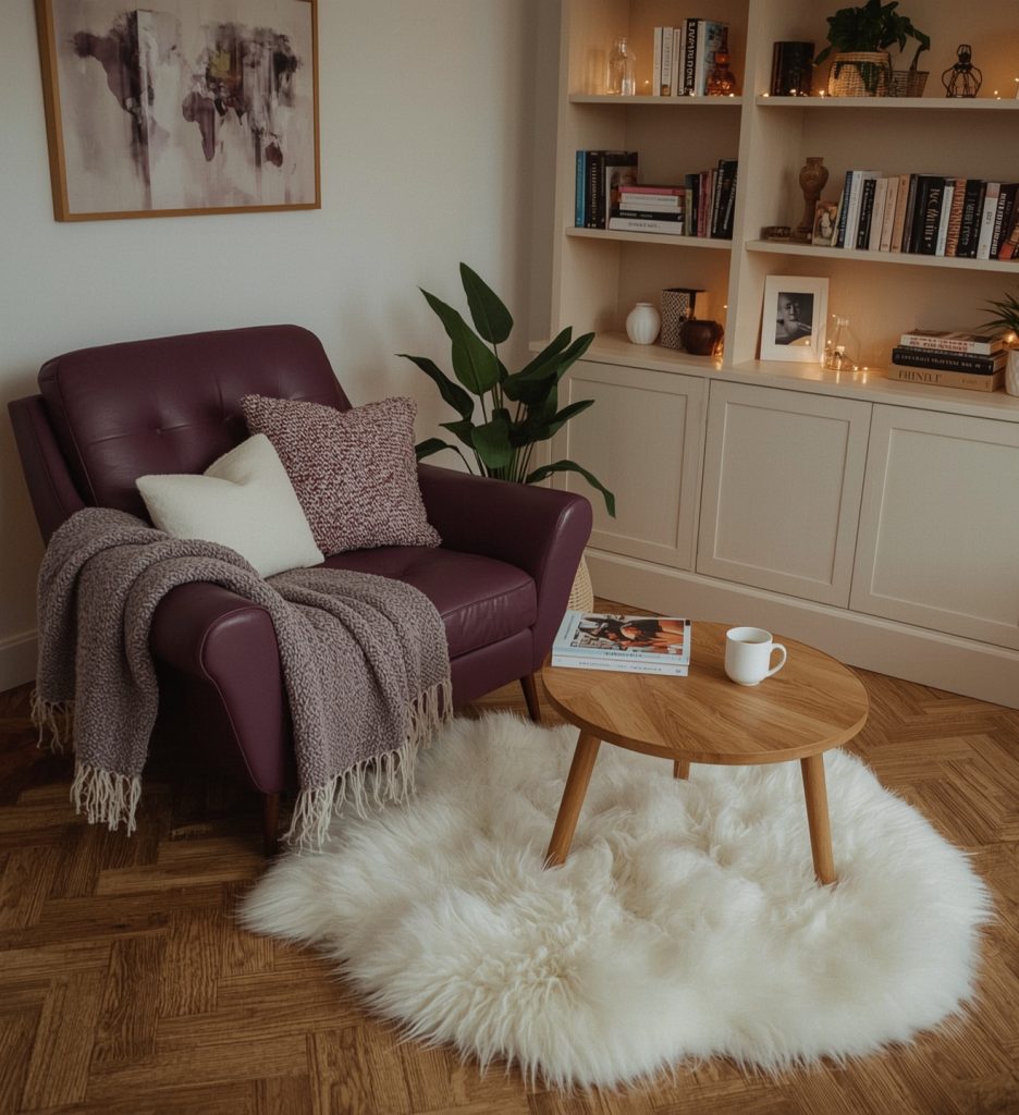 cosy reading nook