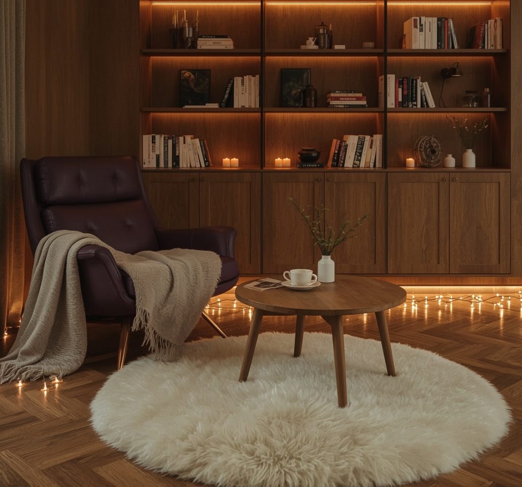 cosy reading nook