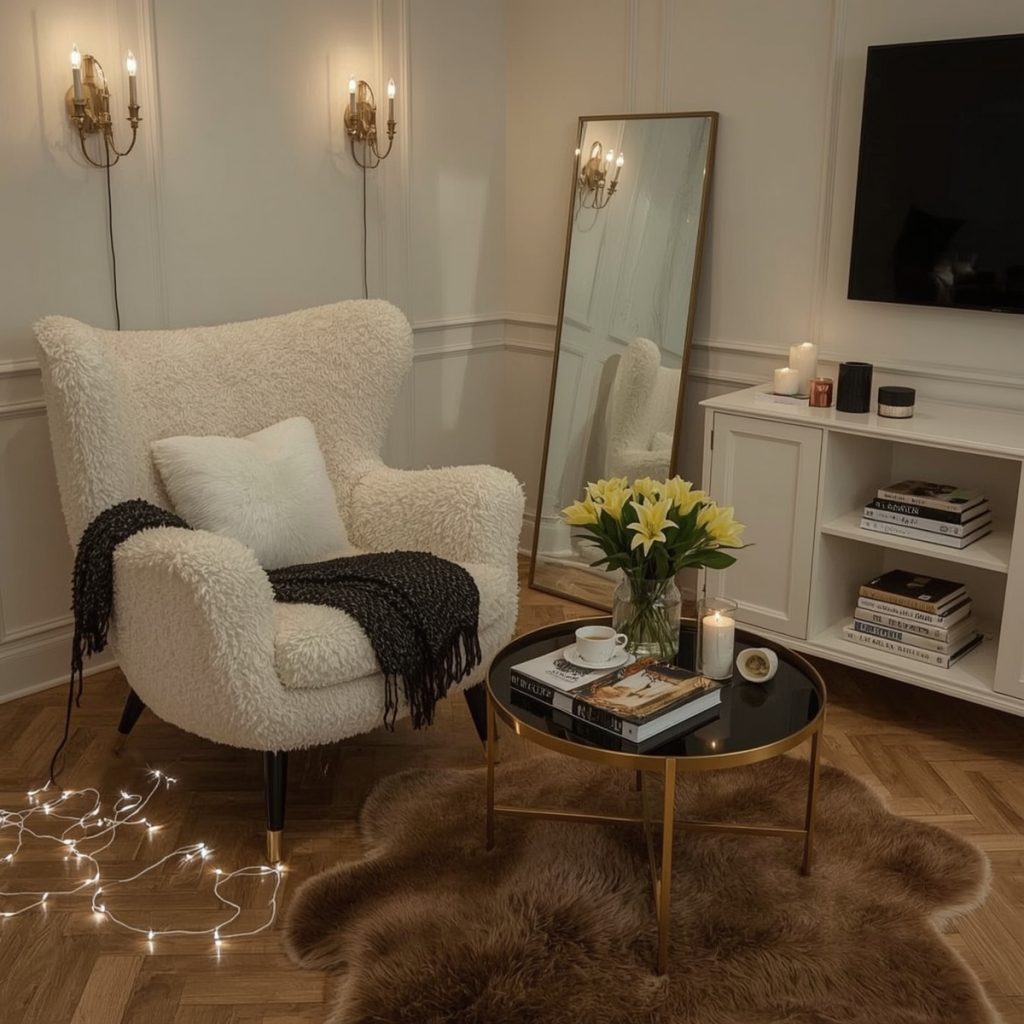 cosy reading nook