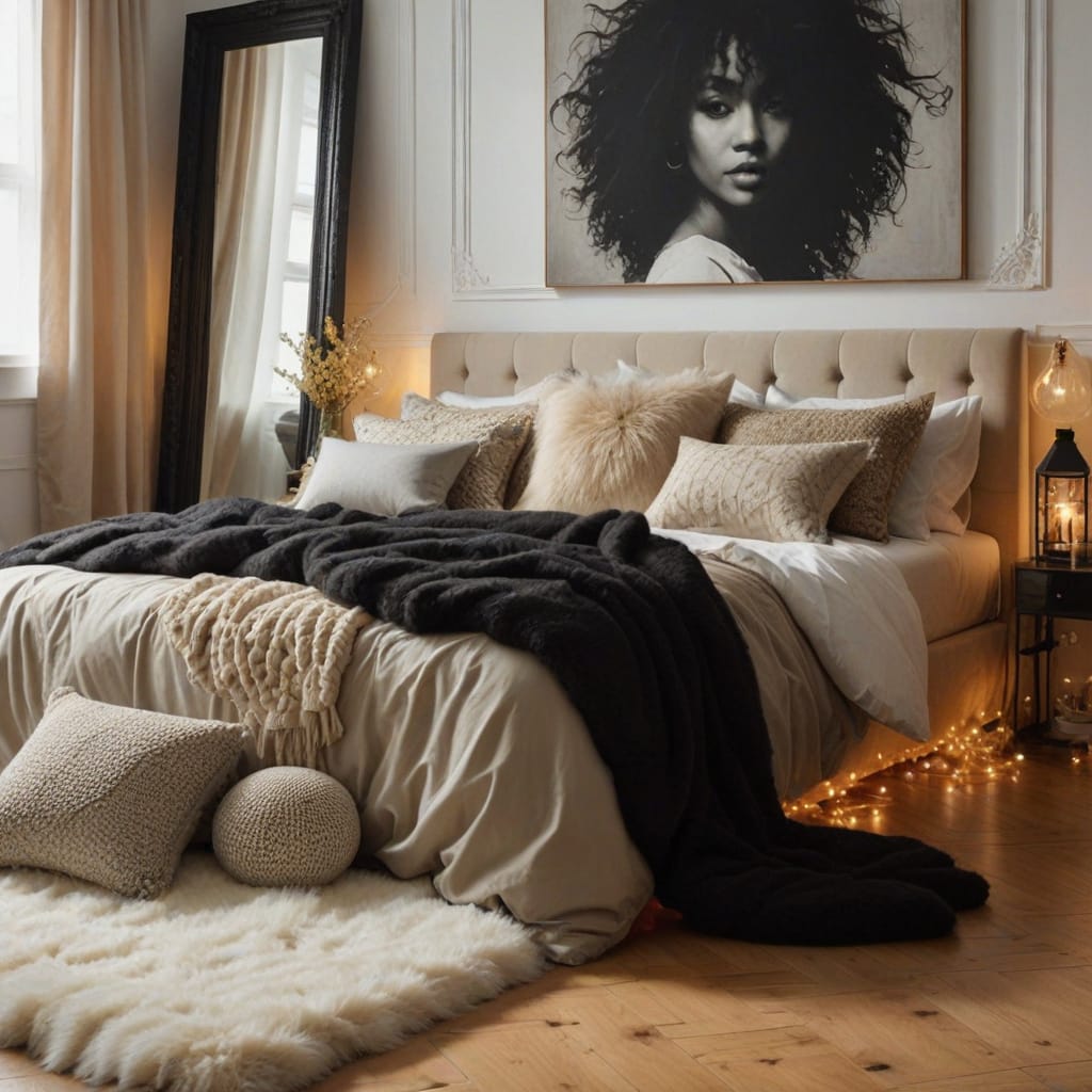dark feminine bedroom decor