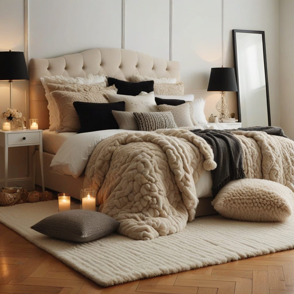 dark feminine bedroom decor