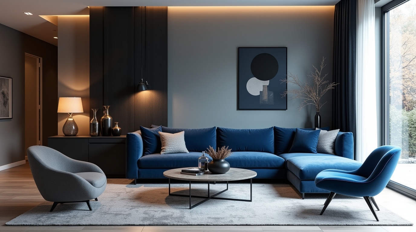 dark feminine living room