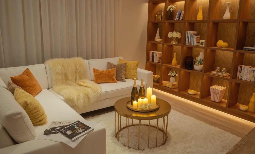 yellow living room