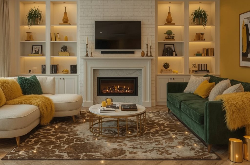 yellow living room