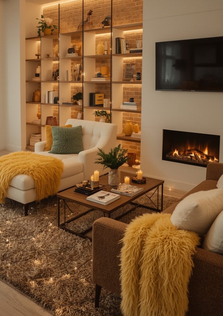 yellow living room