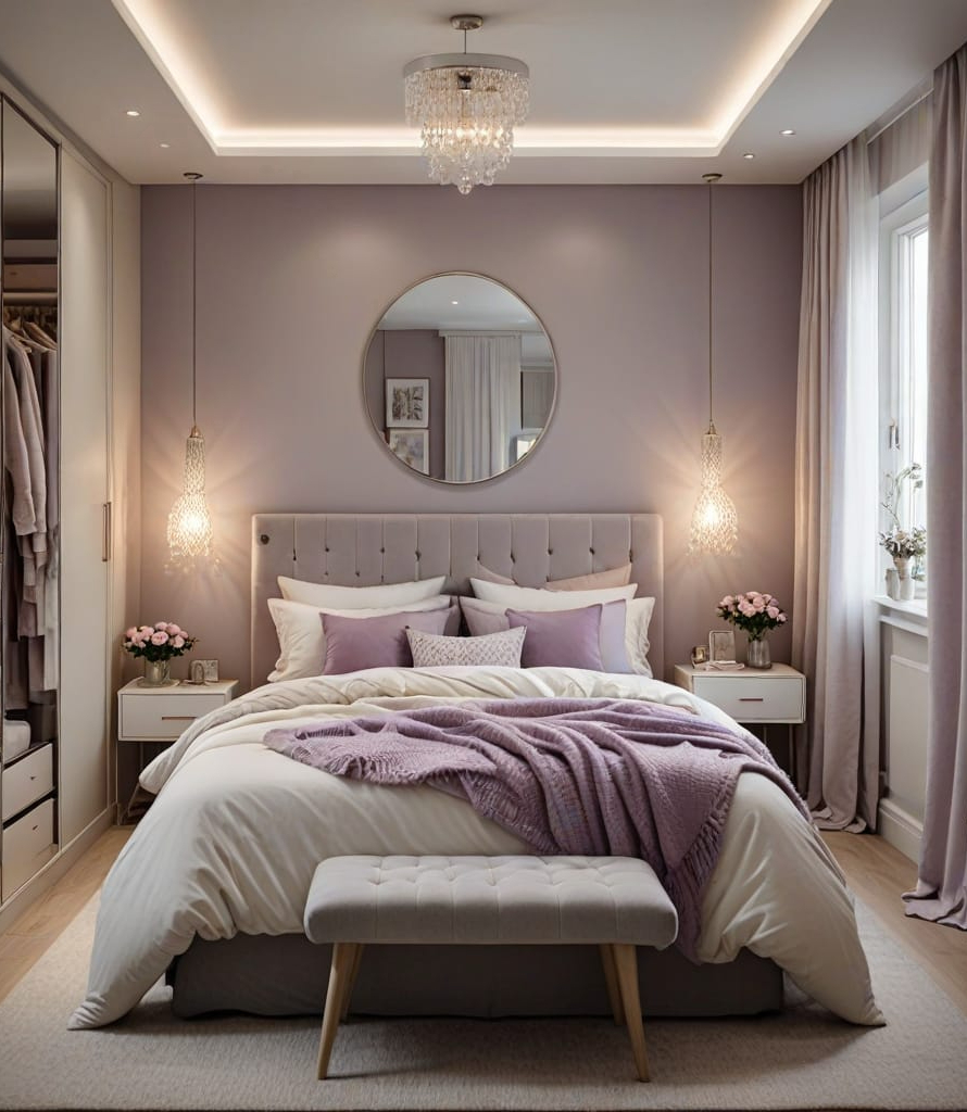 stylish small bedroom