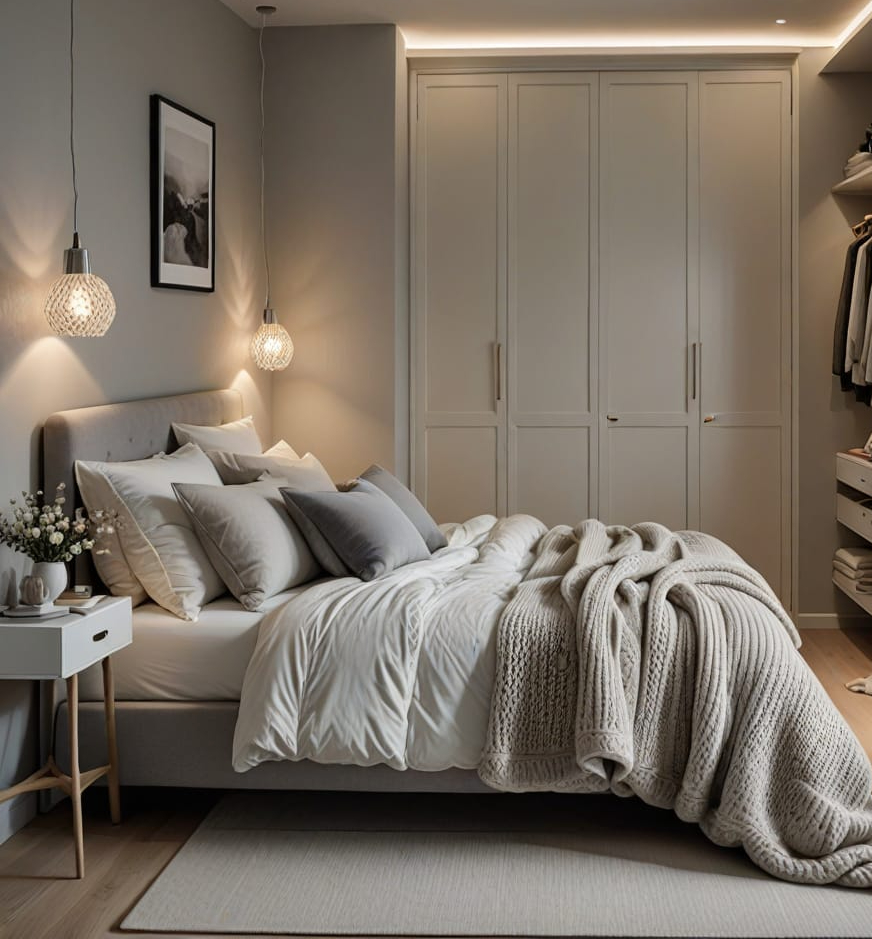 stylish small bedroom