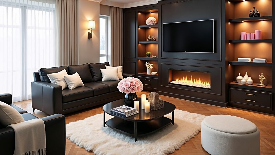 How to decorate a dark feminine living room