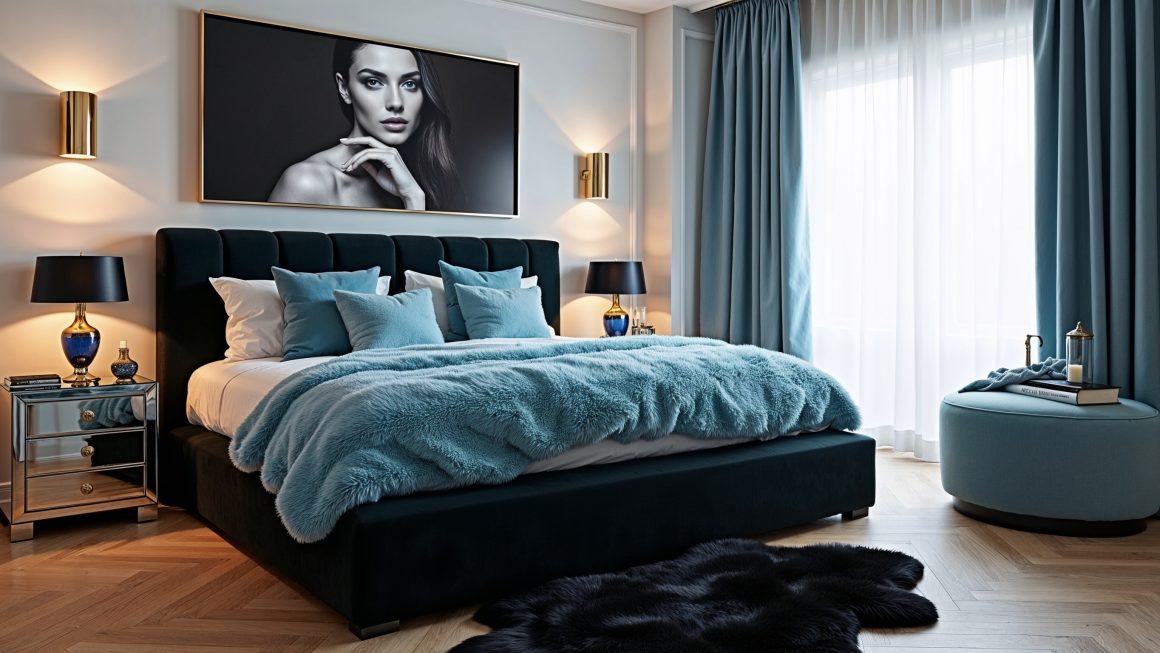 How to stylishly decorate a dark feminine bedroom