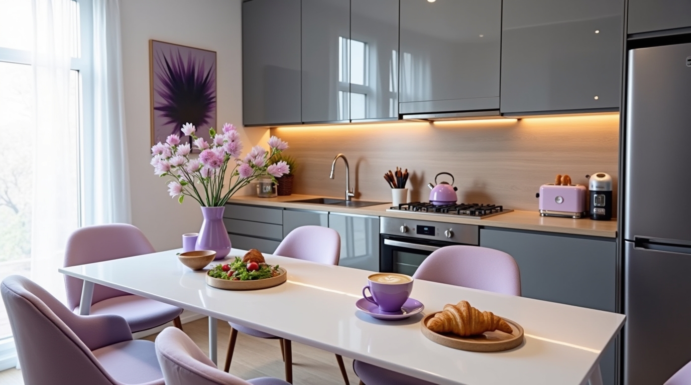  affordable purple kitchen decor