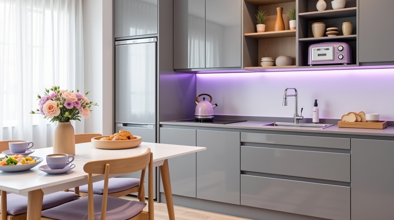  affordable purple kitchen decor