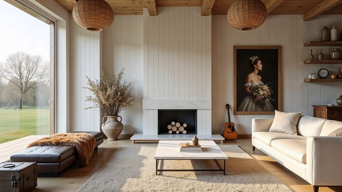 Best affordable ways to decorate a country-style living room