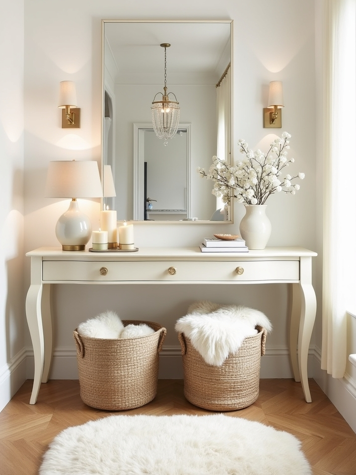 glamorous hallway on a budget