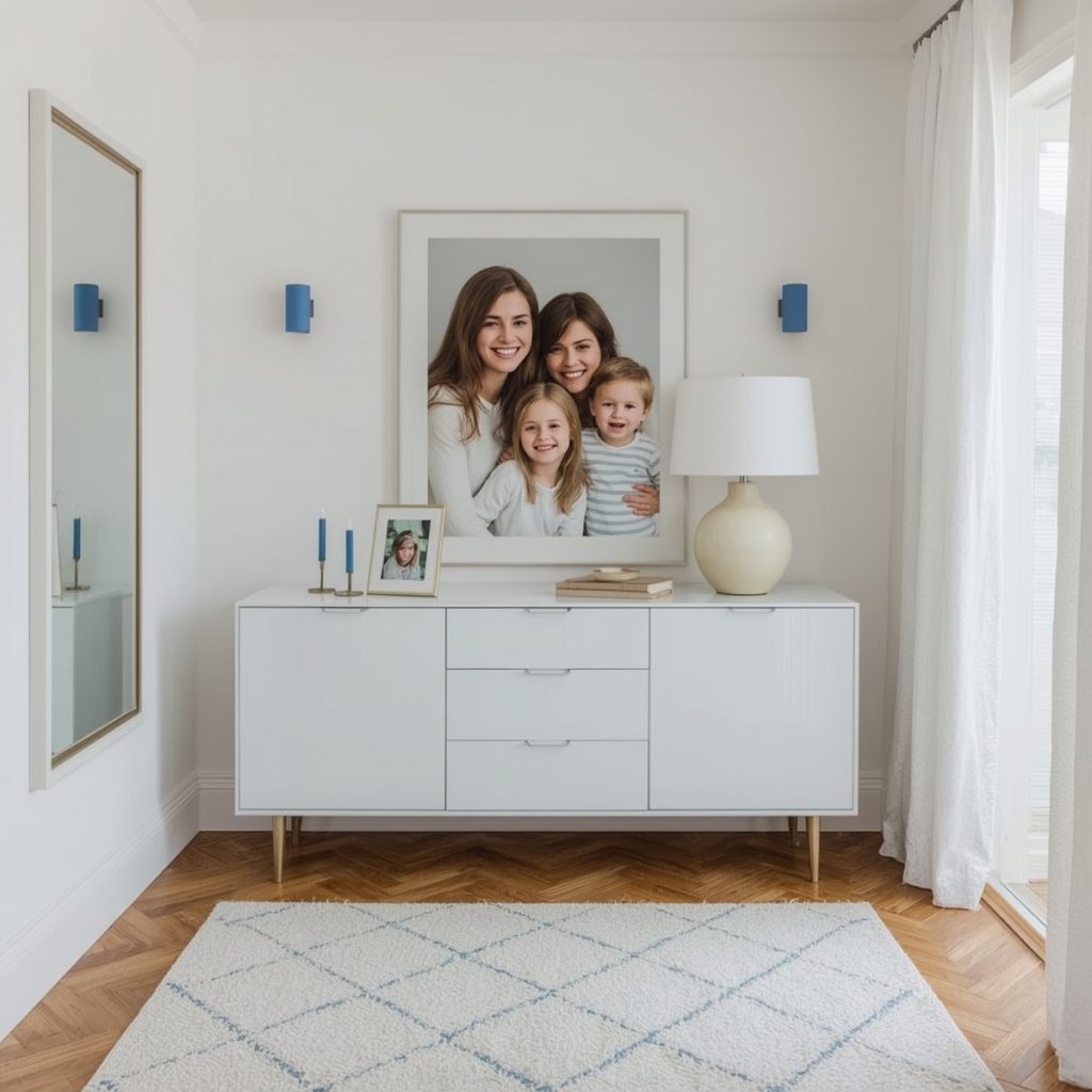 glamorous hallway on a budget