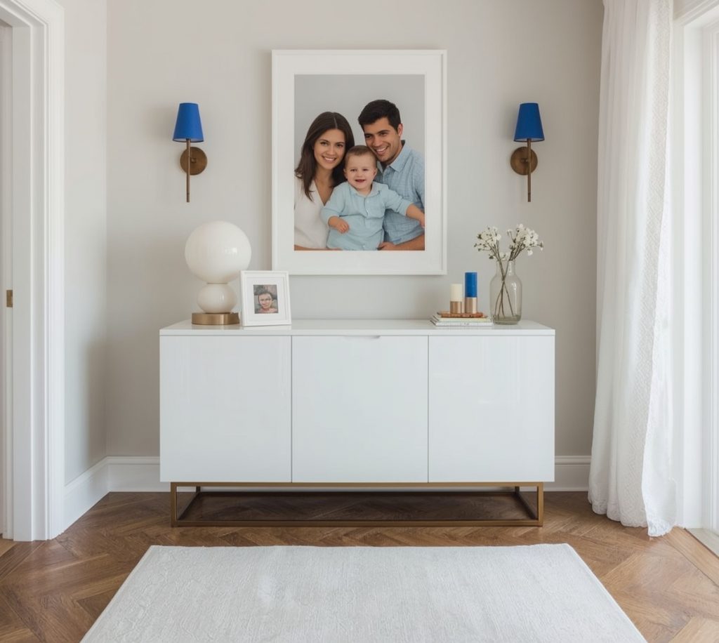 glamorous hallway on a budget