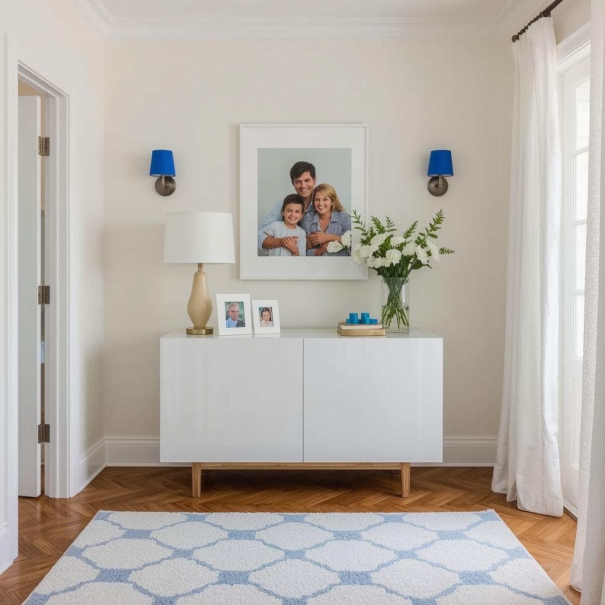 glamorous hallway on a budget