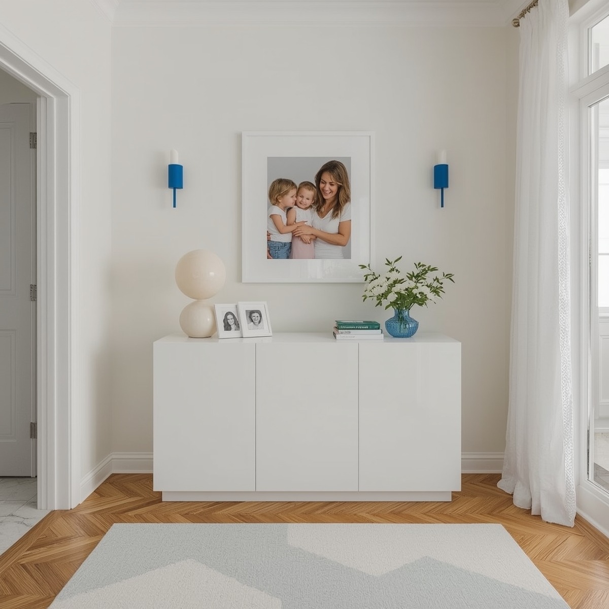 glamorous hallway on a budget