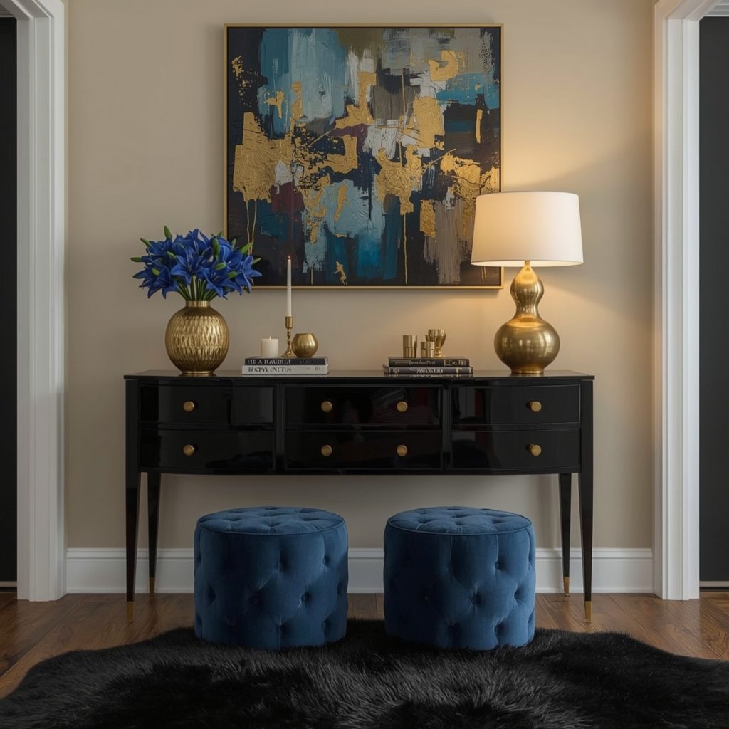glamorous hallway on a budget