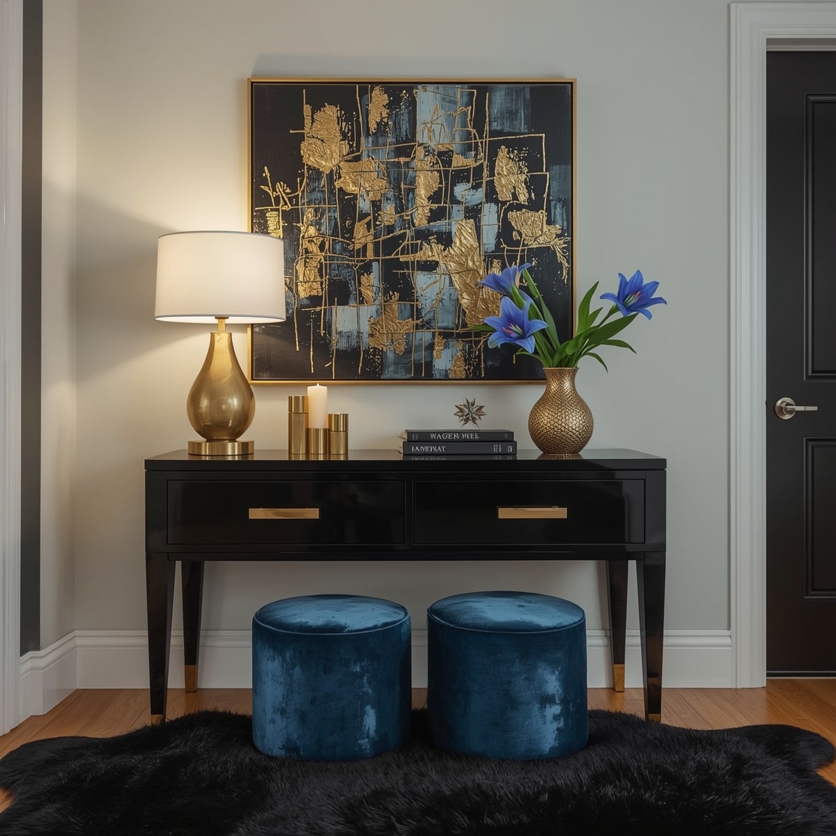 glamorous hallway on a budget