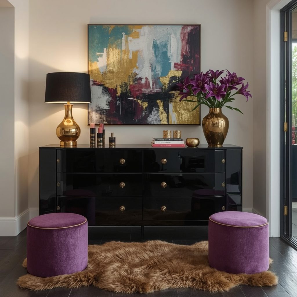 glamorous hallway on a budget