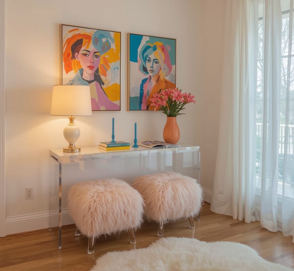 glamorous hallway on a budget