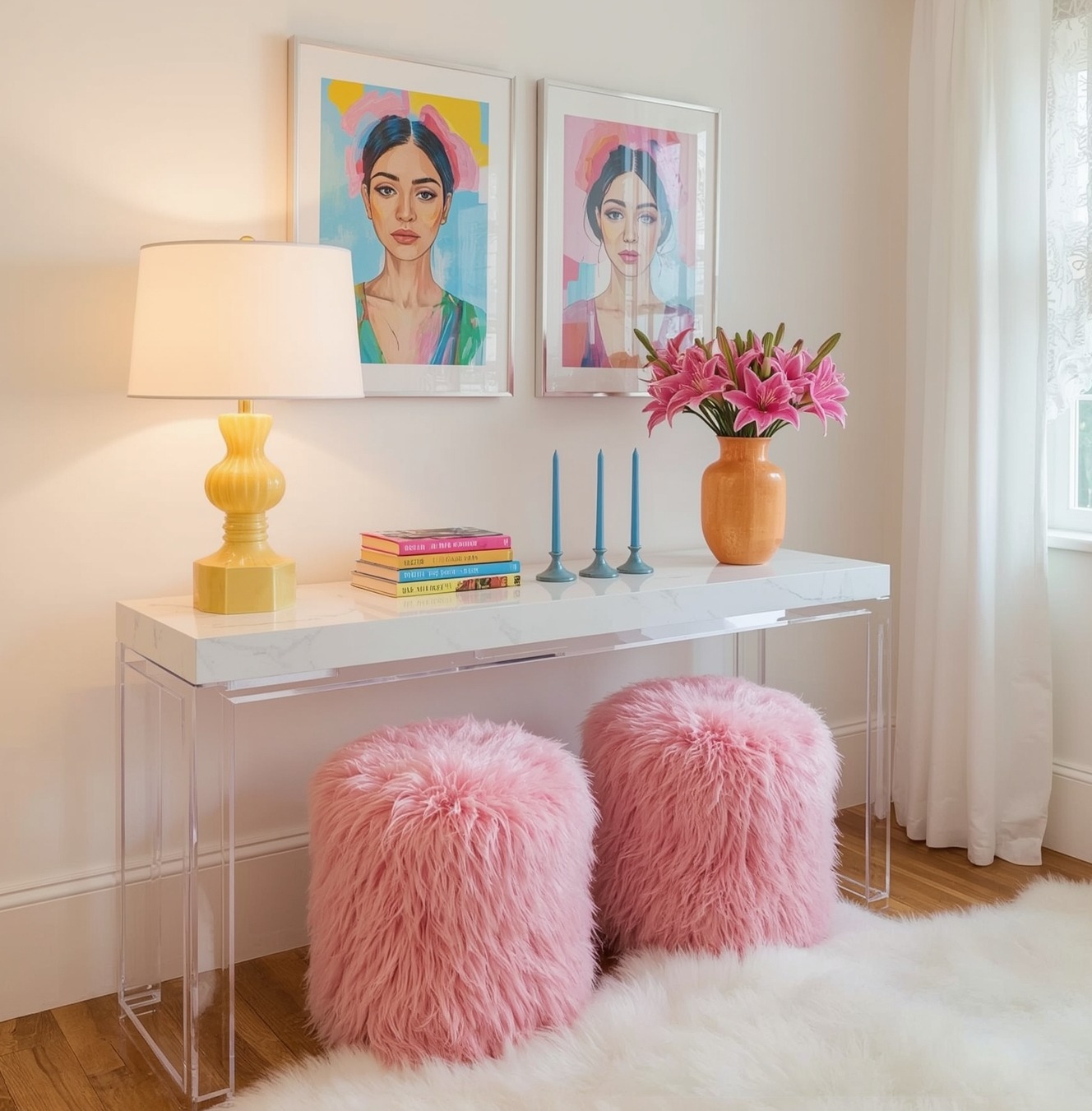 glamorous hallway on a budget