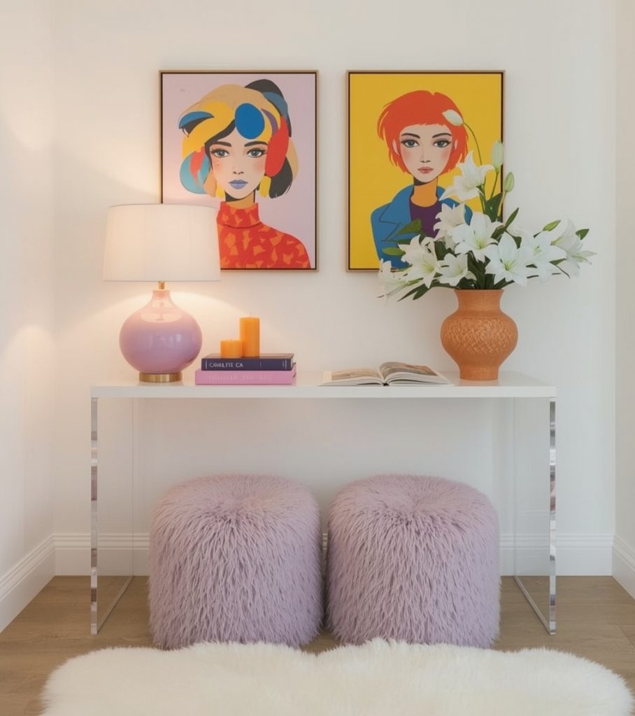 glamorous hallway on a budget