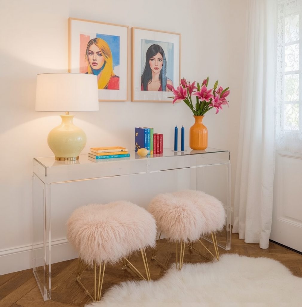 glamorous hallway on a budget