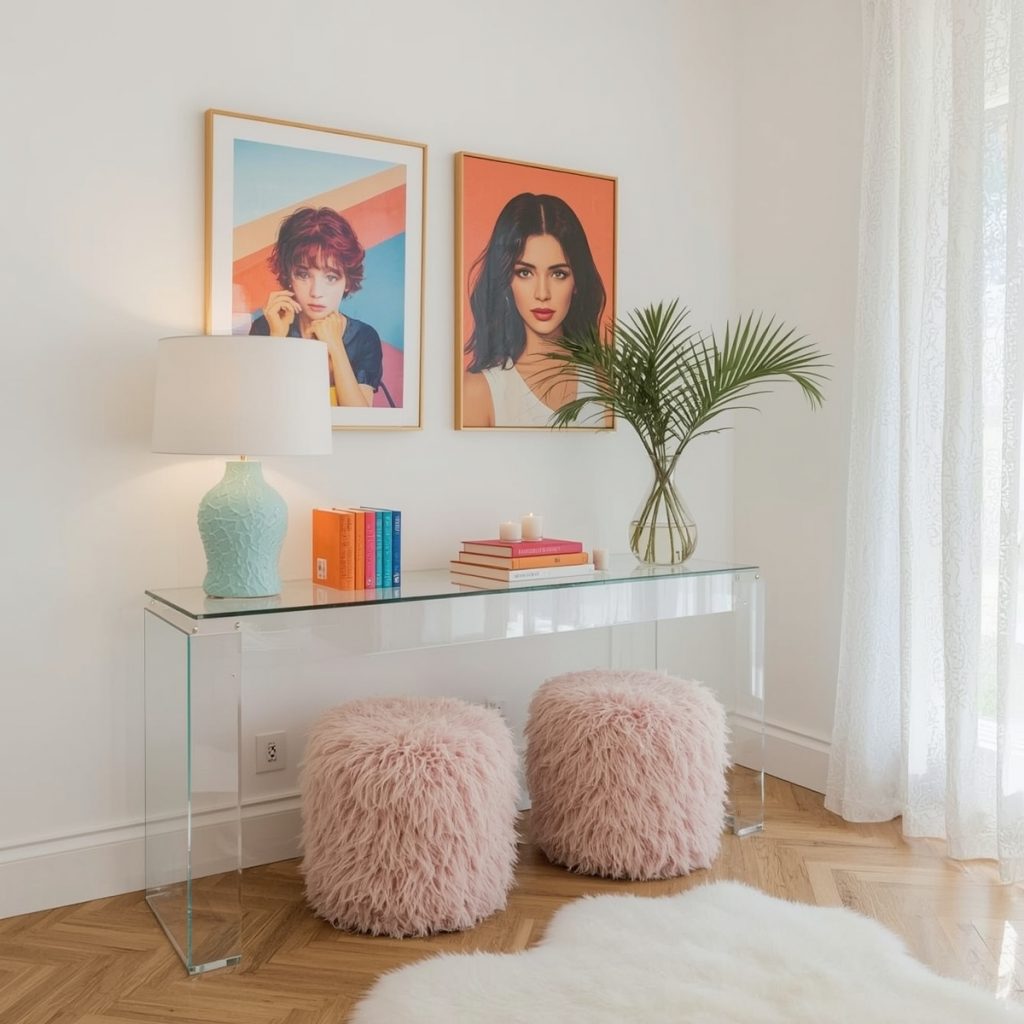 glamorous hallway on a budget